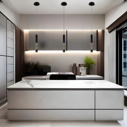 Globo 15630H - LED полилей на кабел PENNY LED/12W/230V 3000K черен