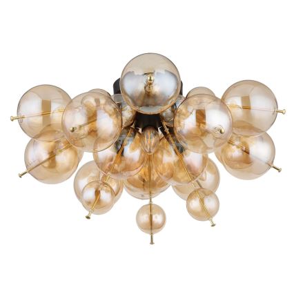 Globo - Полилей за повърхностен монтаж 3xE14/25W/230V Ø 55 см златист