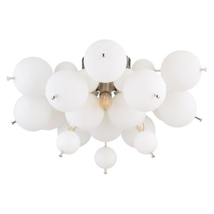 Globo - Полилей за повърхностен монтаж 3xE14/25W/230V Ø 55 см бял
