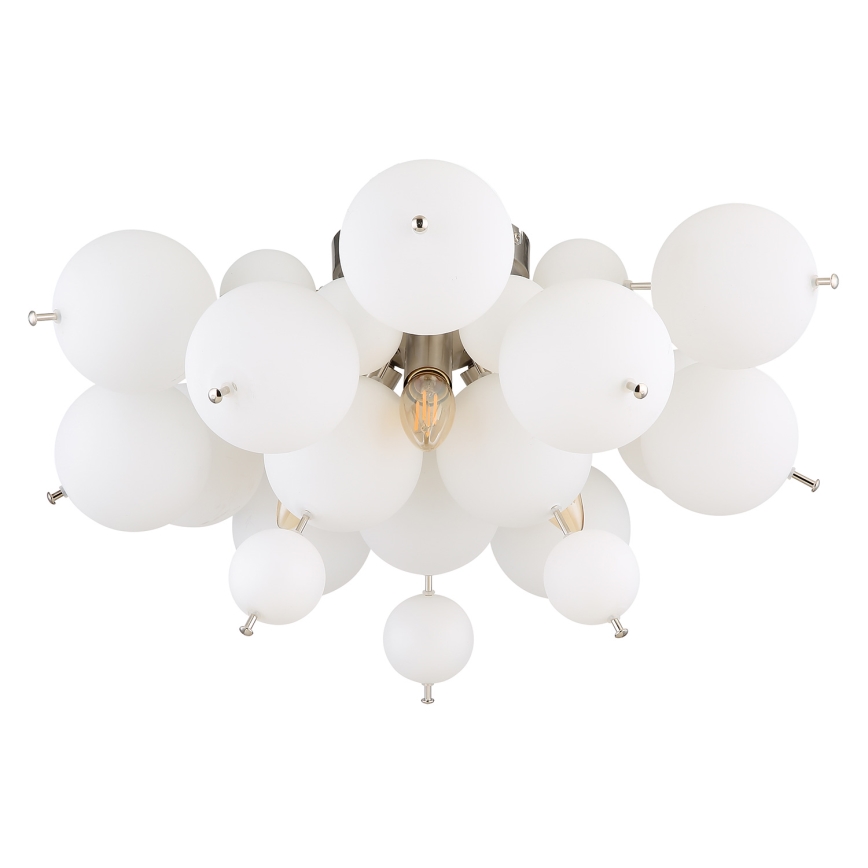 Globo - Полилей за повърхностен монтаж 3xE14/25W/230V Ø 55 см бял