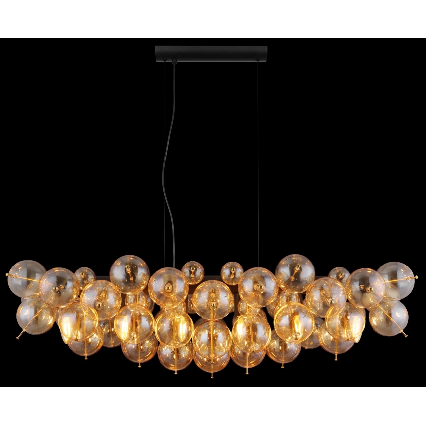 Globo - Полилей с окачване на кабел 6xE14/25W/230V златист