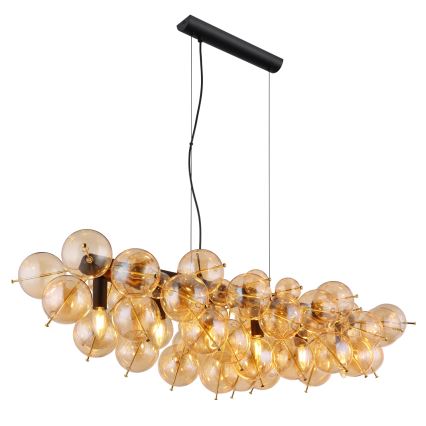 Globo - Полилей с окачване на кабел 6xE14/25W/230V златист
