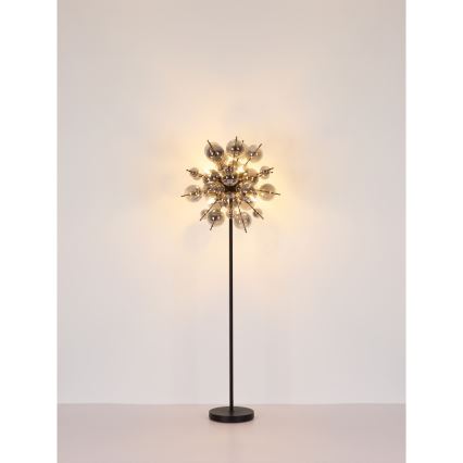 Globo - Лампион 6xE14/25W/230V черен/опушен