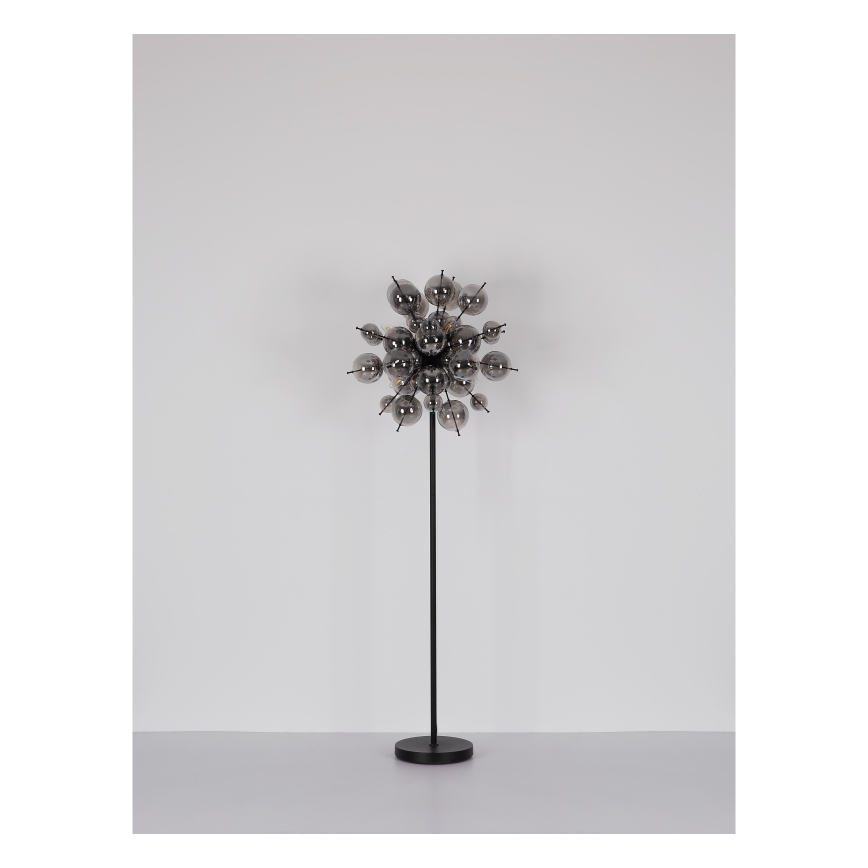 Globo - Лампион 6xE14/25W/230V черен/опушен