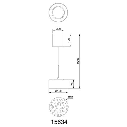 Globo - LED Пендел LED/6W/230V