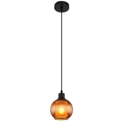 Globo - Пендел 1xE27/25W/230V Ø 15 см меден