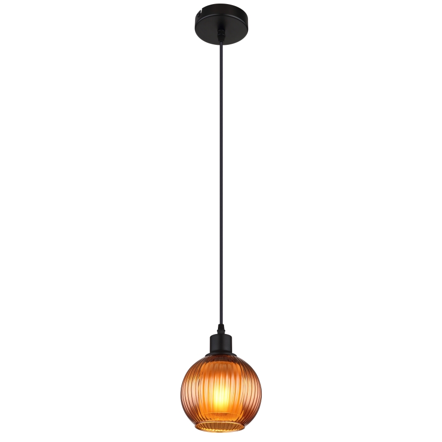 Globo - Пендел 1xE27/25W/230V Ø 15 см меден