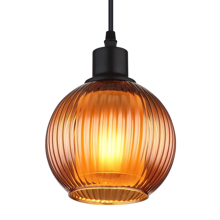 Globo - Пендел 1xE27/25W/230V Ø 15 см меден
