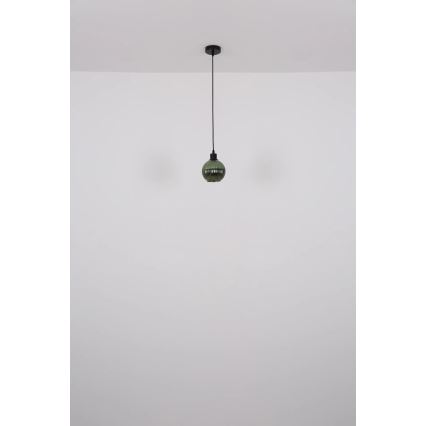 Globo - Пендел 1xE27/25W/230V Ø 15 см зелен