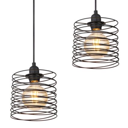 Globo 15640-4H - Полилей на кабел TILLY 4xE27/60W/230V черен