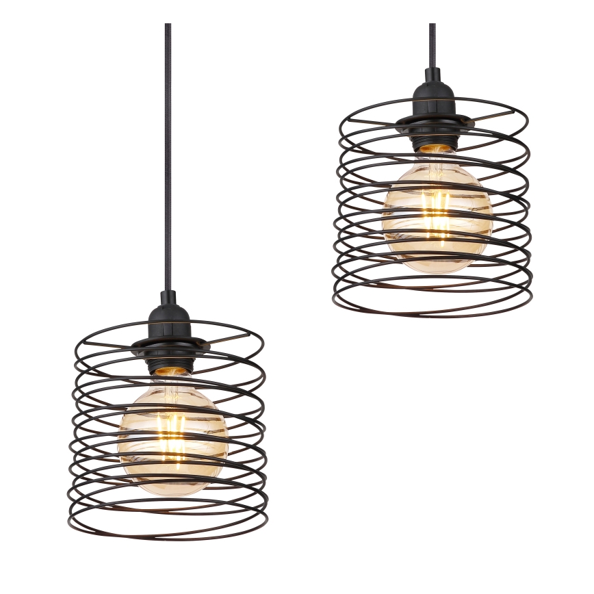 Globo 15640-4H - Полилей на кабел TILLY 4xE27/60W/230V черен