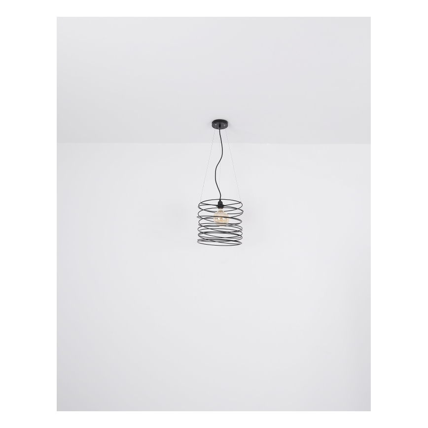 Globo 15640H - Полилей на кабел TILLY 1xE27/60W/230V черен