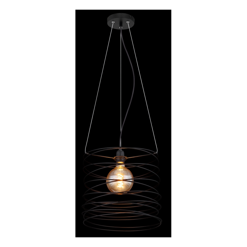 Globo 15640H - Полилей на кабел TILLY 1xE27/60W/230V черен