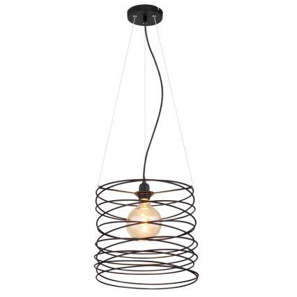 Globo 15640H - Полилей на кабел TILLY 1xE27/60W/230V черен