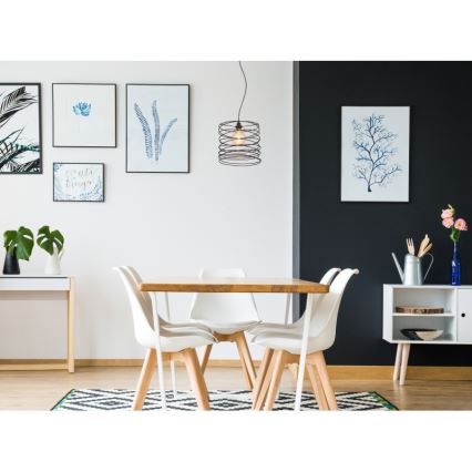 Globo 15640H - Полилей на кабел TILLY 1xE27/60W/230V черен