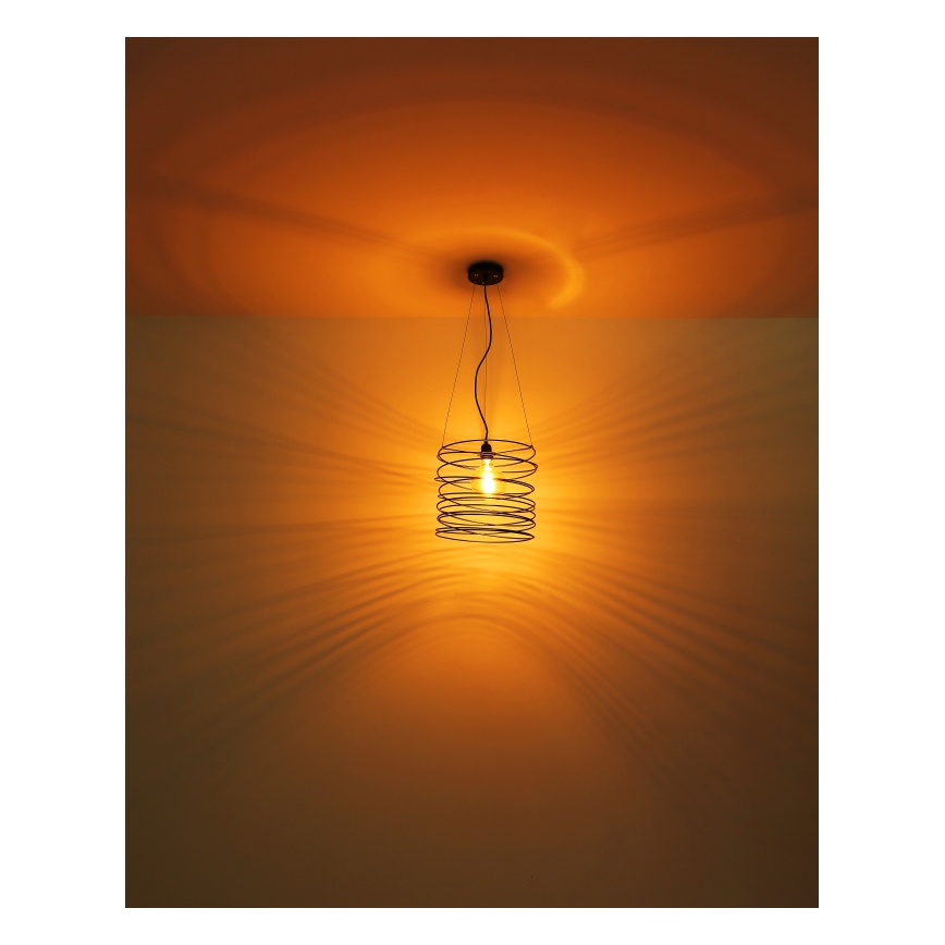 Globo 15640H - Полилей на кабел TILLY 1xE27/60W/230V черен