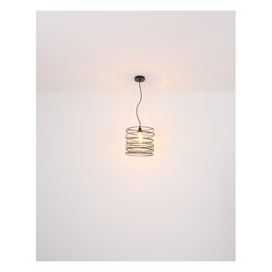 Globo 15640H - Полилей на кабел TILLY 1xE27/60W/230V черен