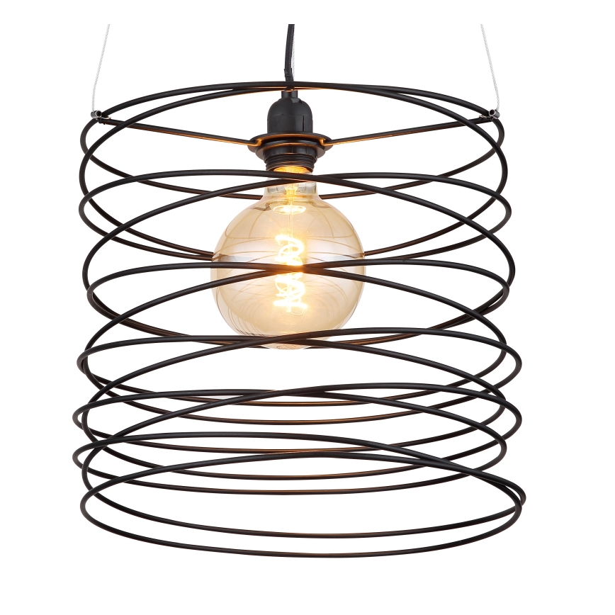 Globo 15640H - Полилей на кабел TILLY 1xE27/60W/230V черен