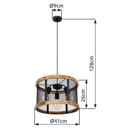 Globo - Пендел 3xE27/40W/230V Ø 40 см