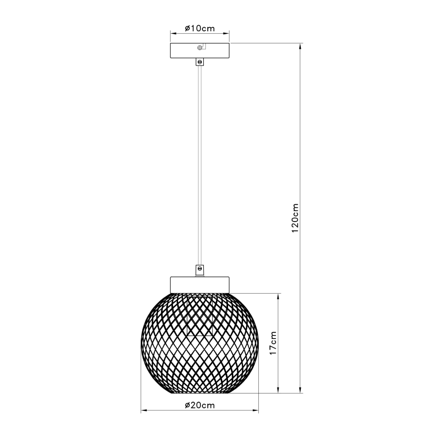 Globo - Висящ полилей 1xE27/60W/230V