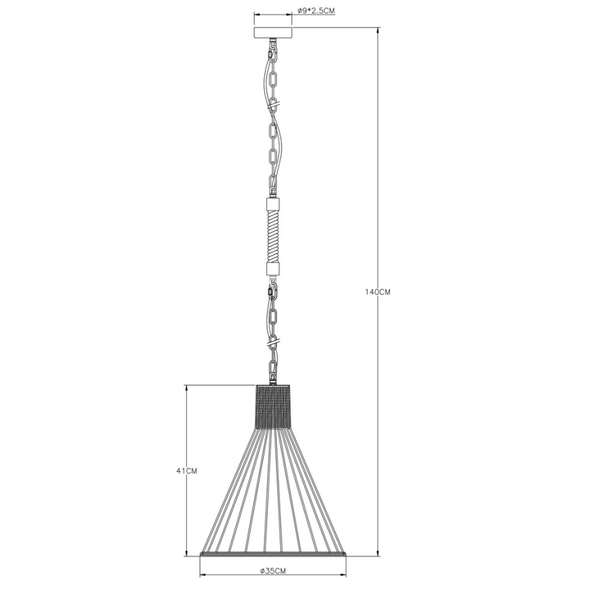 Globo - Висящ полилей 1xE27/60W/230V
