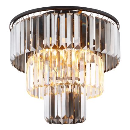 Globo - Полилей за повърхностен монтаж 3xE27/40W/230V Ø 40 см черен