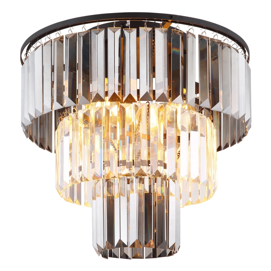 Globo - Полилей за повърхностен монтаж 3xE27/40W/230V Ø 40 см черен