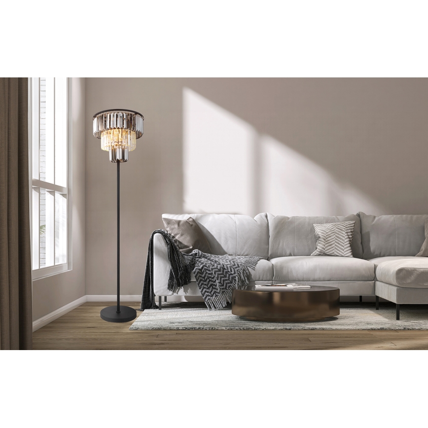 Globo - Лампион 3xE27/40W/230V Ø 40 см черен