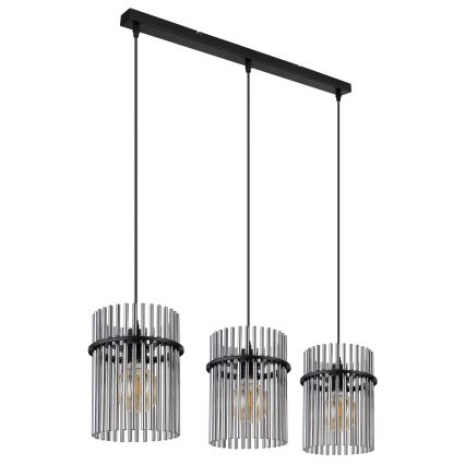 Globo - Пендел 3xE27/60W/230V черен