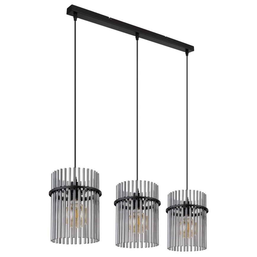 Globo - Пендел 3xE27/60W/230V черен