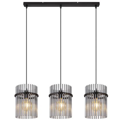 Globo - Пендел 3xE27/60W/230V черен