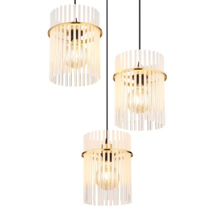 Globo - Пендел 3xE27/60W/230V Ø 47 см златист