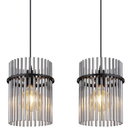 Globo - Пендел 4xE27/60W/230V черен