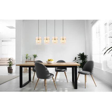 Globo - Пендел 4xE27/60W/230V златист