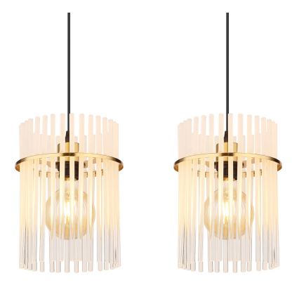 Globo - Пендел 4xE27/60W/230V златист
