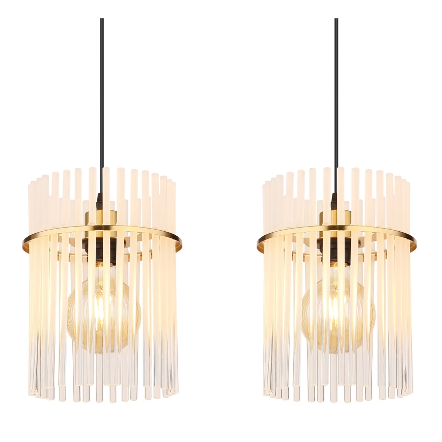 Globo - Пендел 4xE27/60W/230V златист