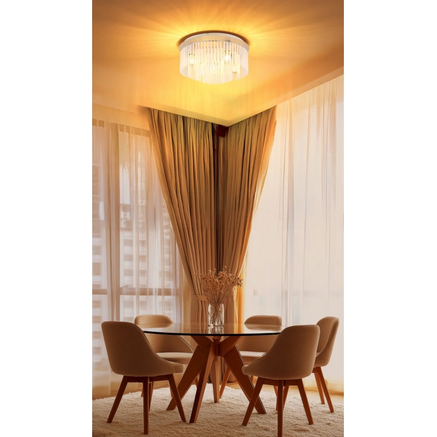 Globo - Таванно осветително тяло 5×E27/60W/230V, диаметър 50 см