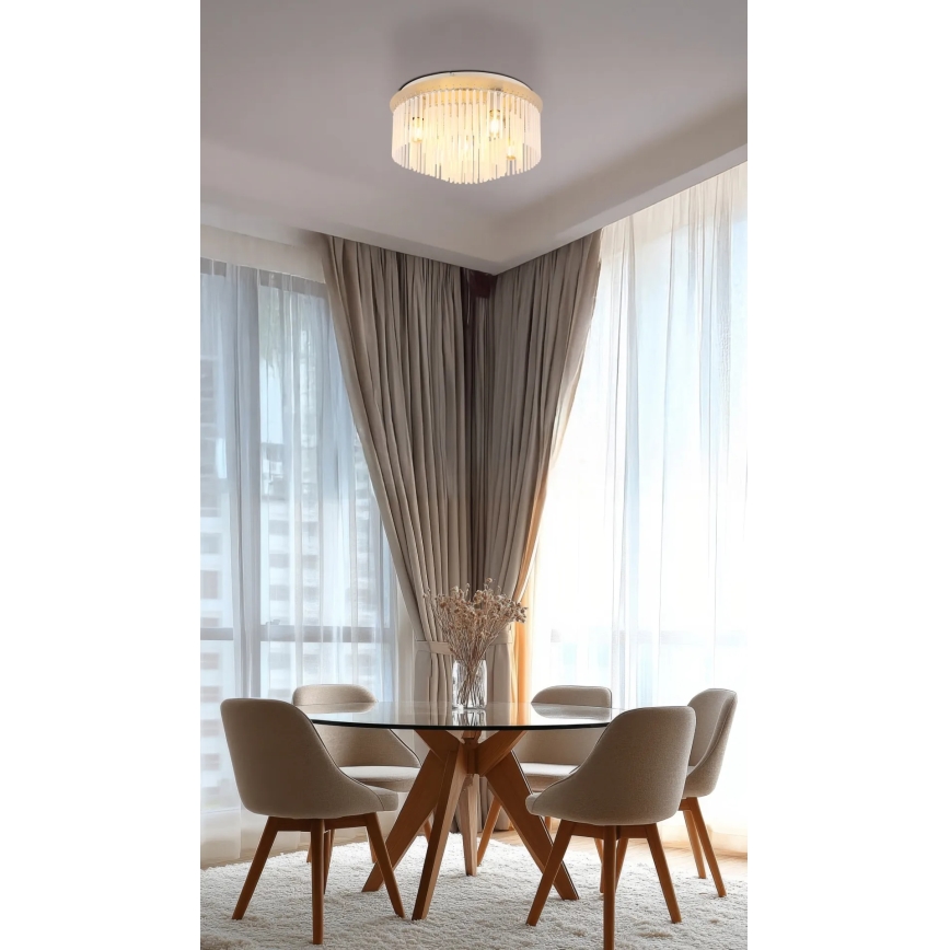 Globo - Таванно осветително тяло 5×E27/60W/230V, диаметър 50 см