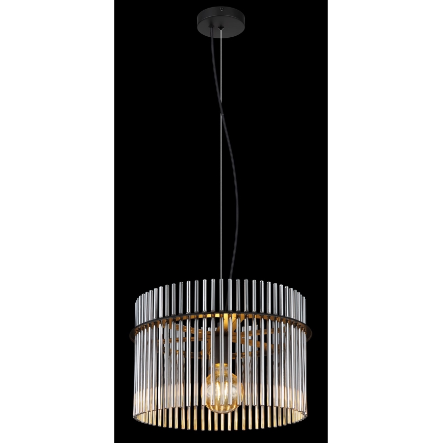 Globo - Пендел 1xE27/60W/230V Ø 40 см черен