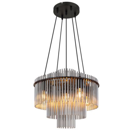 Globo - Полилей на кабел 5xE27/60W/230V черен
