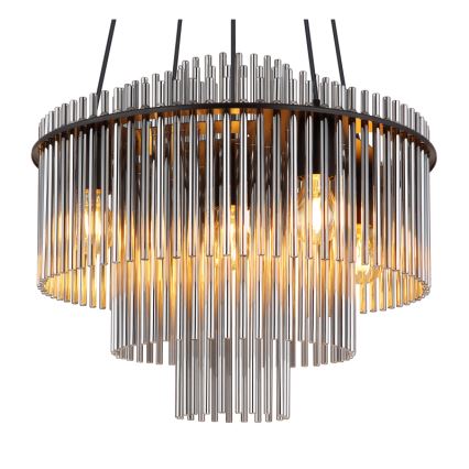 Globo - Полилей на кабел 5xE27/60W/230V черен