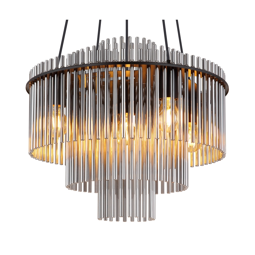 Globo - Полилей на кабел 5xE27/60W/230V черен