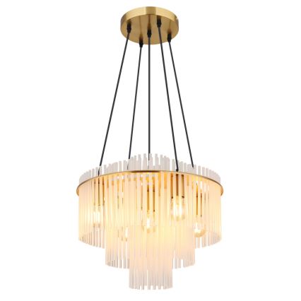 Globo - Полилей на кабел 5xE27/60W/230V златист