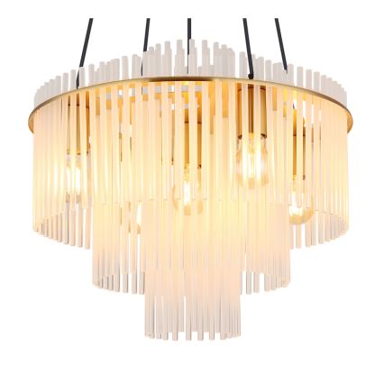 Globo - Полилей на кабел 5xE27/60W/230V златист