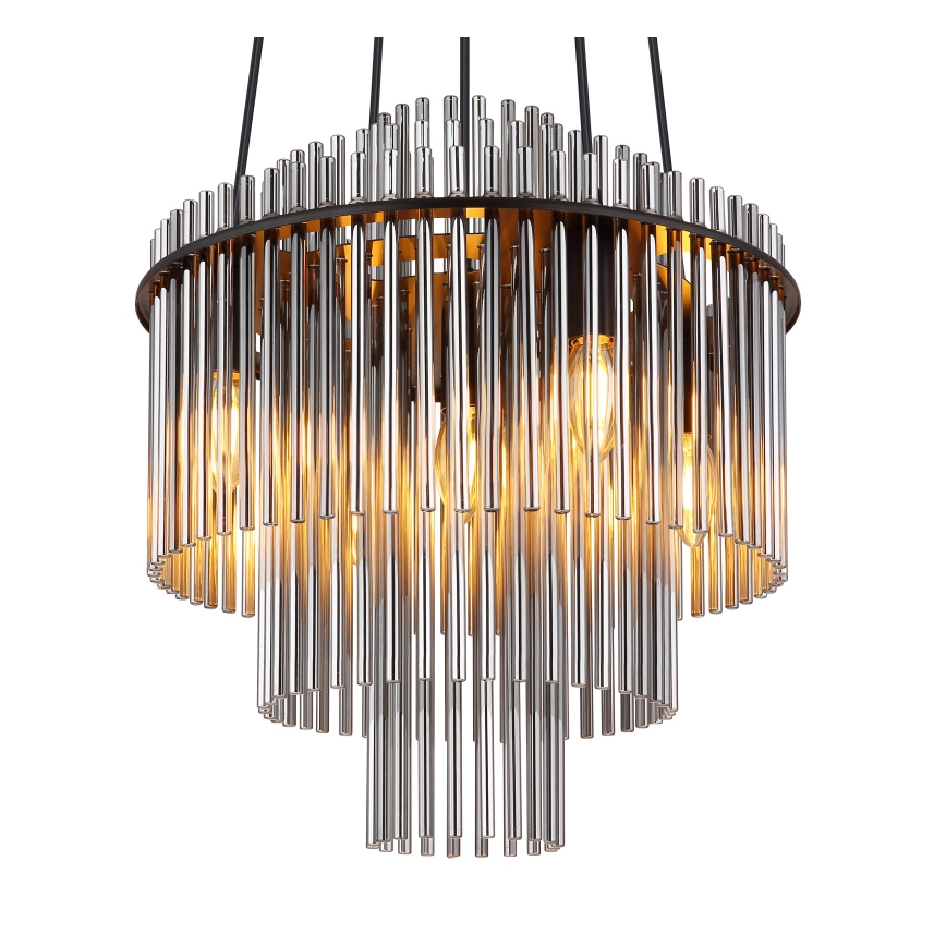 Globo - Пендел 5xE14/40W/230V черен