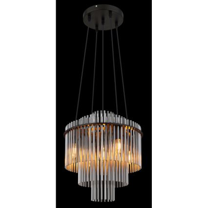 Globo - Пендел 5xE14/40W/230V черен