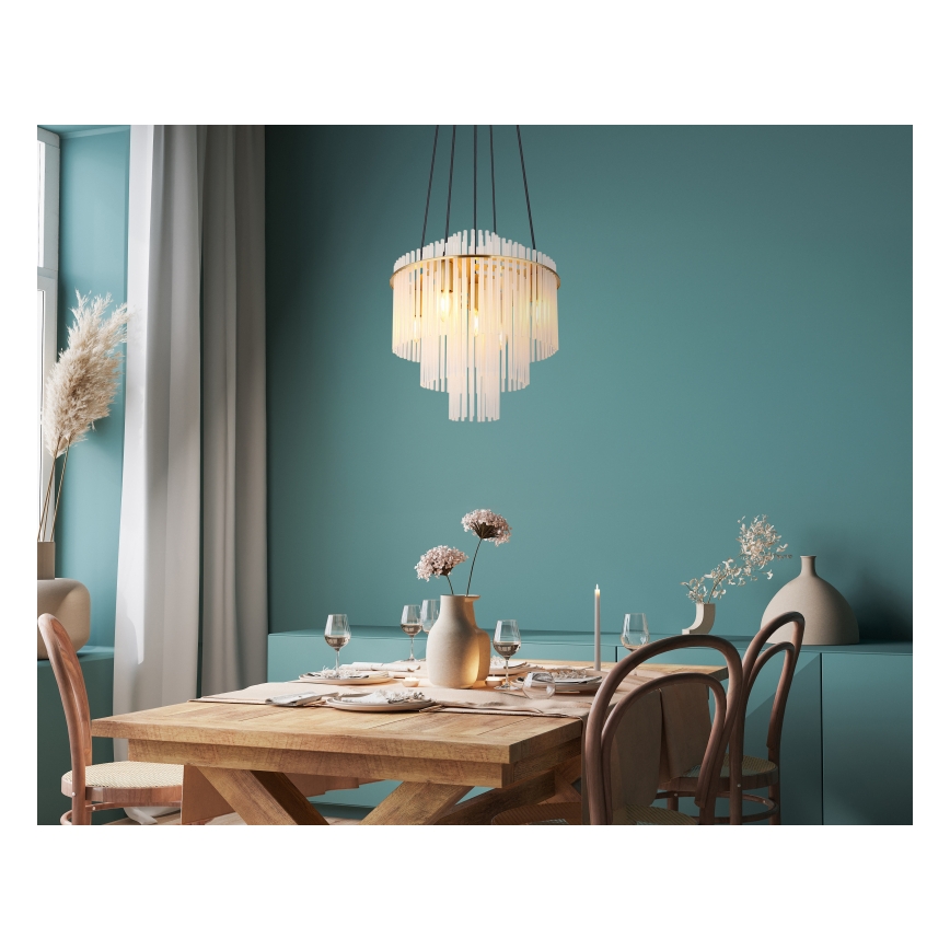 Globo - Пендел 5xE14/40W/230V златист