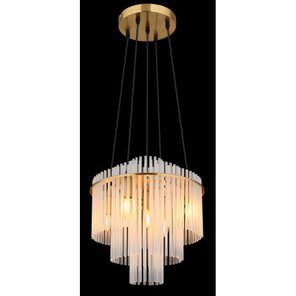 Globo - Пендел 5xE14/40W/230V златист