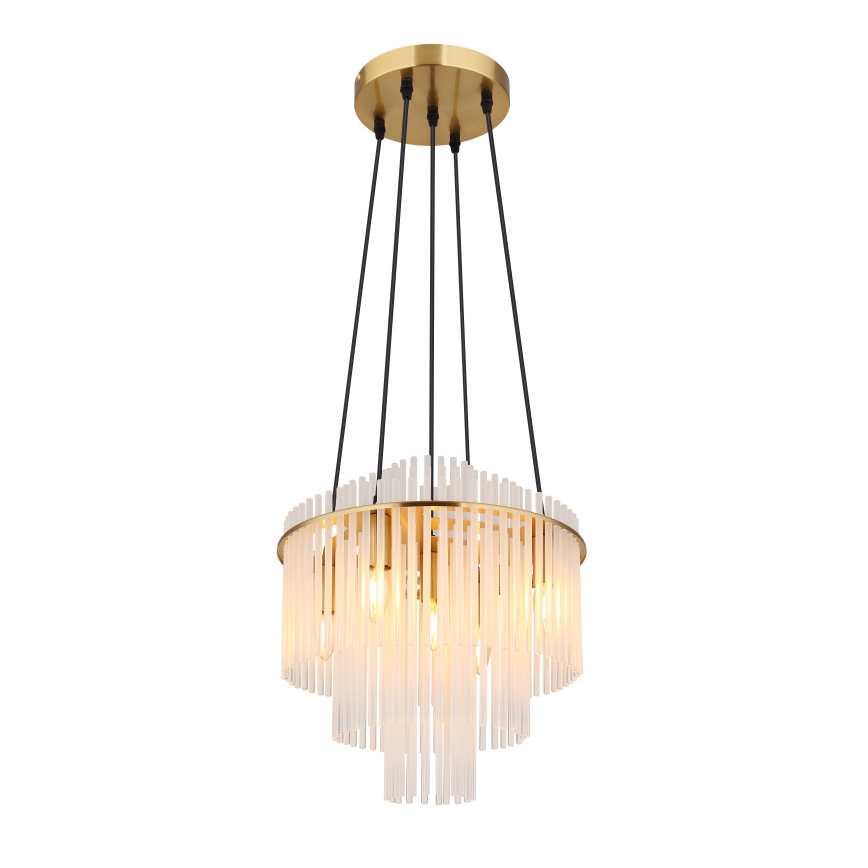 Globo - Пендел 5xE14/40W/230V златист