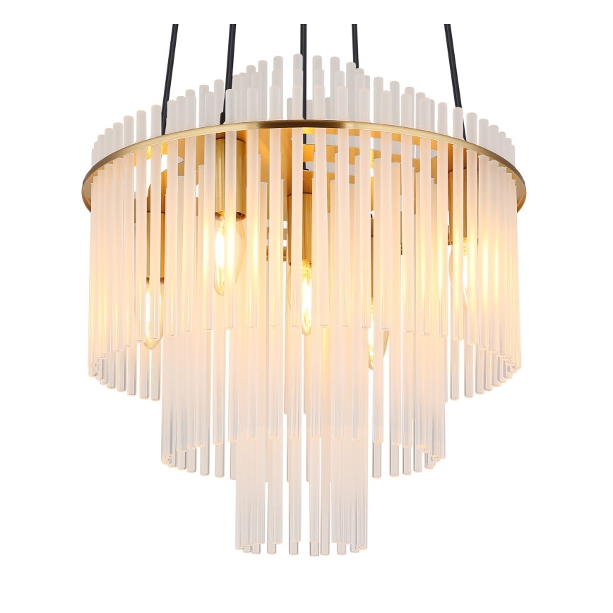 Globo - Пендел 5xE14/40W/230V златист